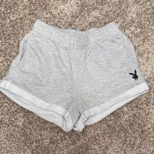PLAYBOY Light Gray Casual Shorts